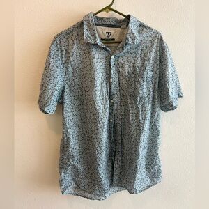 VISSLA Light Blue Floral Casual Shirt